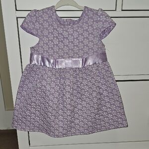 Purple Floral Kids Dress